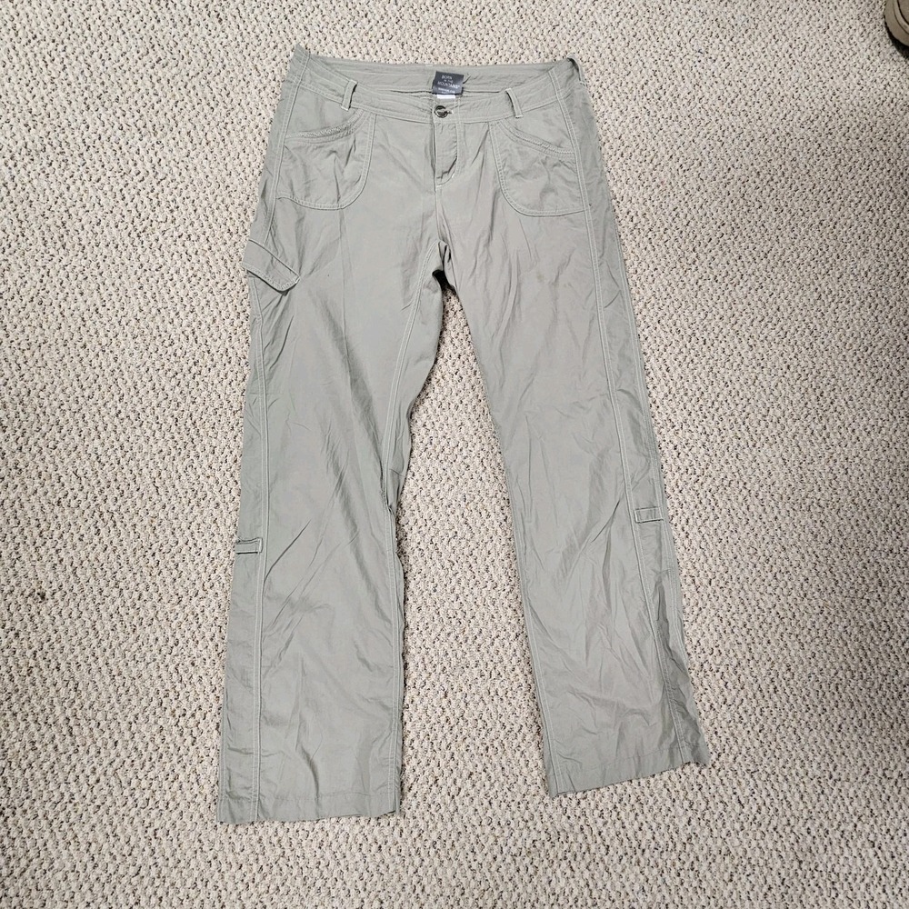 Kuhl Convertible Cargo Hiking‎ Pants Olive Green Womens Size 14 Regular
